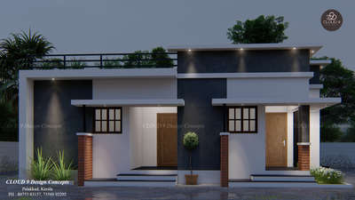 Twin House 🏠🏠
Area : 1306 sft
 #twinhouse #rentalhomes #3D_ELEVATION #Palakkad #trendingdesign #Minimalistic #Designs #3d_rendering #lumion10