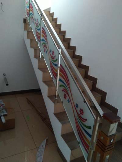 #Stainless steel handrail glass type,#glass handrail,#handrail glass design,# normal type glass handrail