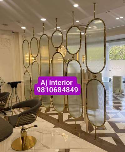 PARTITION WORK IN STAINLESS STEEL WITH PVD COATING EXCLUSIVE DESIGN CUSTOMIZED AVAILABLE