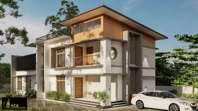 contemporary design - upcoming project at Trivandrum #KeralaStyleHouse #Designs #Buildingconstruction #HouseDesigns
