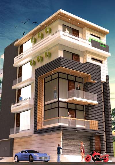 front elevation design/residence front design/front facade design #frontElevation  #residentialinteriordesign  #residence3ddesign  #flatdesing  #ElevationHome  #HouseDesigns  #LargeBalcony  #sideelevation  #HouseDesigns