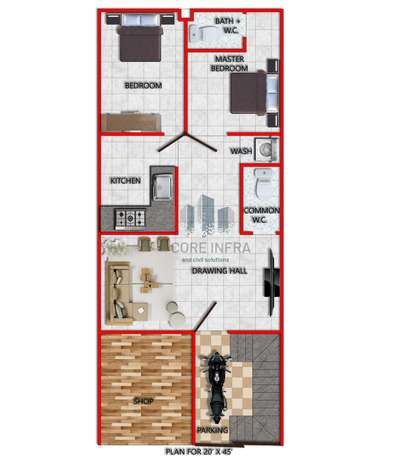 Layout plan for 20' X 45'
Get you layout plans within 24 hours and 3d views within 48 Hours 
Contact for more information
#2DPlans #LayoutDesigns #layoutfloor #autocad #CivilEngineer #drafting #20x40houseplan #HouseDesigns #houseplan #ContemporaryHouse #Architect #civilcontractors #ModularKitchen
