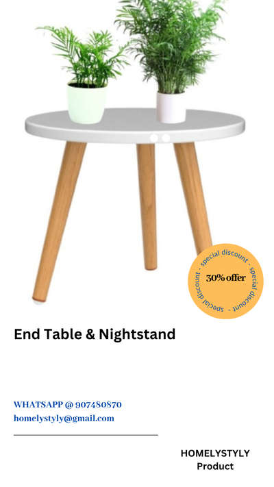 COLLAPSIBLE TABLE | End Table & Nightstand