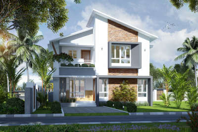 #House  #Construction  #Modern  #Villa   #3d  #Elevation
Proposed house design in 3.5 cents @ Thaliparamba