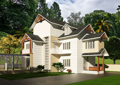 Colonial concept in 2400 Sqft
