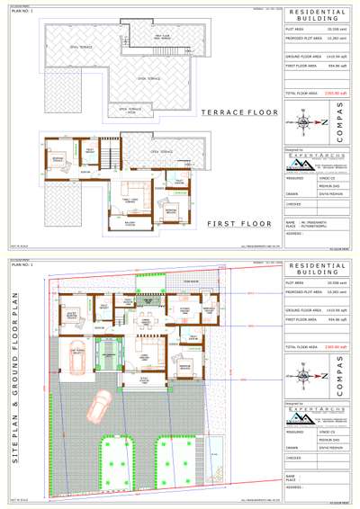 Plan drawing including permit drawing ₹7/sqft. (minimum charge ₹7000)