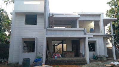 vellangllur site. all most putty works finished in primer stage.