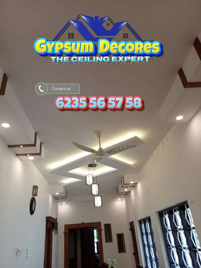 Saint Gobain Gyproc Material Contact 6235565758
#GypsumCeiling 
 #FalseCeiling 
 #InteriorDesigner 
 #HomeDecor 
 #LivingroomDesigns