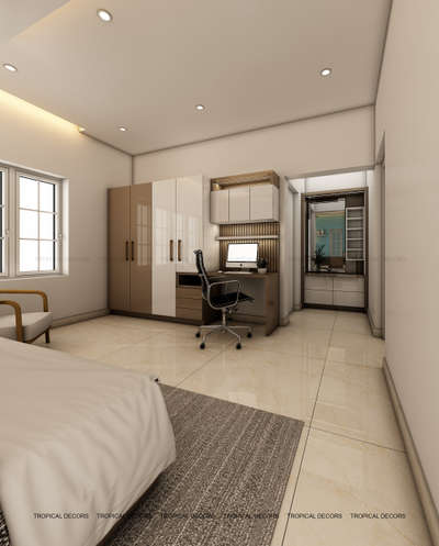 master bedroom 3d render .
tropical decors..
