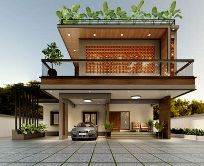 #keralahomedesignz  #3D architecture    #exteriordesigns  #modernhousedesigns