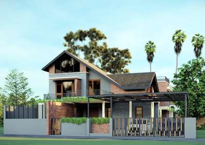 Residence @ Ottapalam
 #residentialproject #tropicalmodernism #Palakkad #architecturaldesign #visualization
