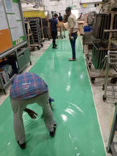 epoxy floor coating work