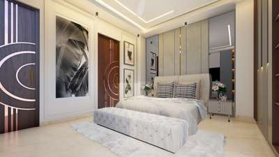 Bedroom design..✨️
Contact for more such renders... 
 #BedroomDesigns  #Architectural&Interior