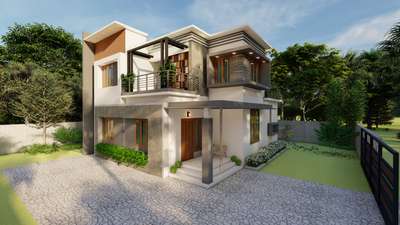 Modern Exterior Design 
 #HouseDesigns  #exteriordesigns  #lumion10  #sketchupwork  #rendering