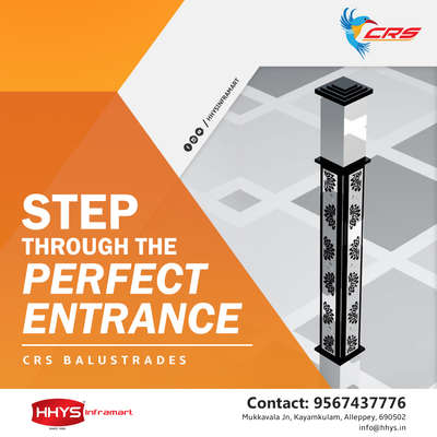 ✅ CRS Balustrades

Step through the perfect Entrance. CRS Balustrades is the right choice for your stairs.

Visit our HHYS Inframart showroom in Kayamkulam for more details.

𝖧𝖧𝖸𝖲 𝖨𝗇𝖿𝗋𝖺𝗆𝖺𝗋𝗍
𝖬𝗎𝗄𝗄𝖺𝗏𝖺𝗅𝖺 𝖩𝗇 , 𝖪𝖺𝗒𝖺𝗆𝗄𝗎𝗅𝖺𝗆
𝖠𝗅𝖾𝗉𝗉𝖾𝗒 - 690502

Call us for more Details :
+91 95674 37776.

✉️ info@hhys.in

🌐 https://hhys.in/

✔️ Whatsapp Now : https://wa.me/+919567437776

#hhys #hhysinframart #buildingmaterials #balustrades