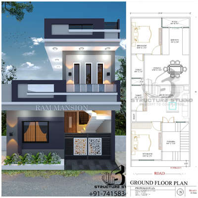 20×50 planning + Elevation
DM us for enquiry.
Contact us on 7415834146 for your house design & construction. 
Follow us for more updates.
. 
. 
. 
. 
. 
. 
. 
 #houseconcept #housedesign #floorplans #elevation #floorplan #elevationdesign #ExteriorDesign #3delevation #modernelevation #modernhouse #moderndesign #3dplan #3delevation #3dmodeling #3dart #rendering #houseconstruction #construction #bunglowdesign #villa