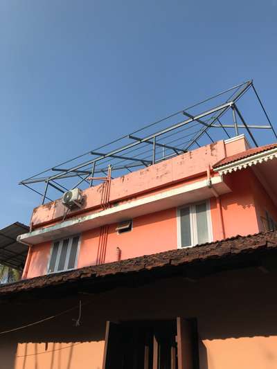 Truss Work In Progress @palarivattom
.
.
 #Truss 
 #Trusswork
 #roof
 #workinprogress 
 #house