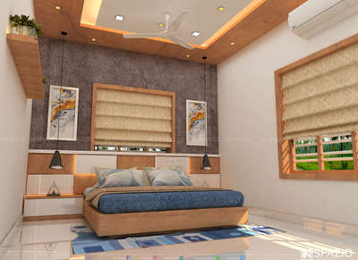 A Bedroom design for Mr. Prasad @calicut. #BedroomDecor  #interiordesignkerala   #inspazio