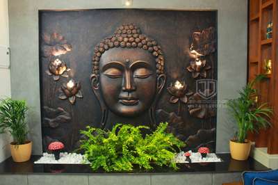 Budha relief sculpture work done @ kodakara  #budha  #artwork #art  #wallart #walldecor  #decor   #wallartdesign #WallDesigns