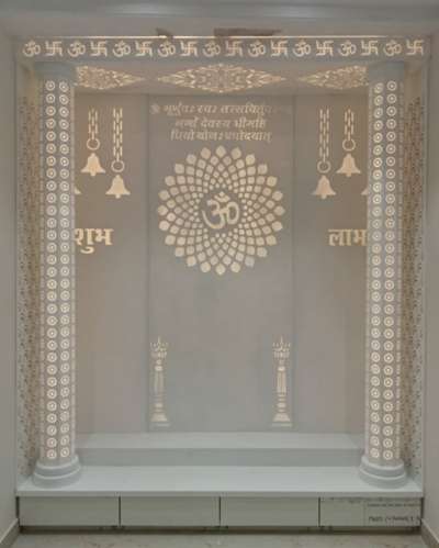 *mandir *
Corian temple with light and wood work