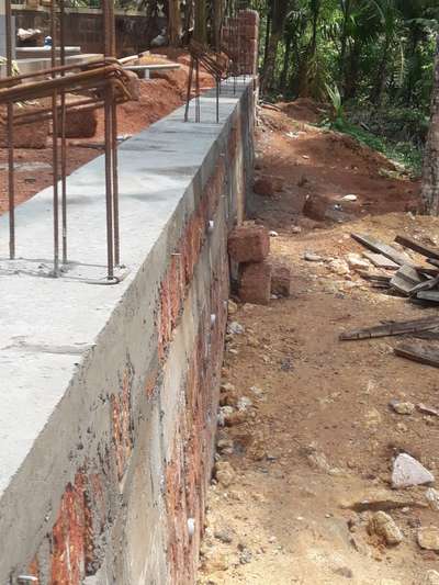 Retaining wall Construction finishing