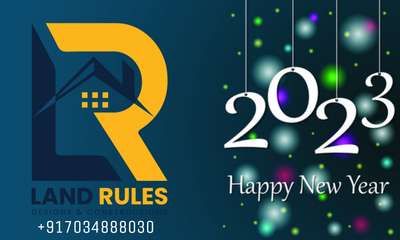 Happy new year and all the very best to all of you dears..
-  team LandRules #homedesigne #HouseConstruction #Kozhikode #KeralaStyleHouse #keralahomeplans