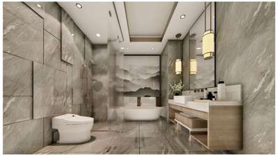 Modern washroom Interior Design #washroomdesign #InteriorDesigner #CelingLights #Architectural&Interior