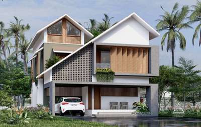 kerala modern mixed
 #KeralaStyleHouse  #keralastyle  #keralaplanners  #keralahomestyle #modernminimalism  #SlopingRoofHouse  #Minimalistic  #exterior_ #architecturedesigns #trigonamarchitects