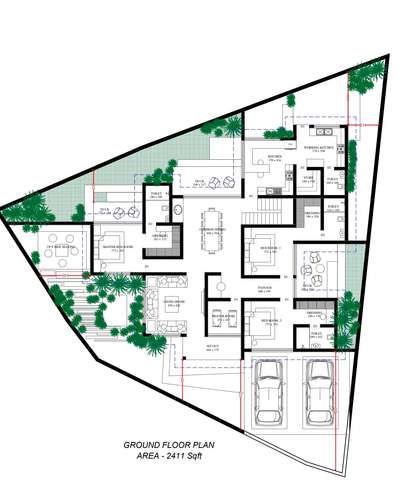Residential project @ kannur.
5 bedroom house with 3200 sq ft. #FloorPlans #EastFacingPlan  #courtyardgarden  #varandha #ClosedKitchen  #architecturedesigns  #InteriorDesigner  #carporch  #MuslimPrayerRoom