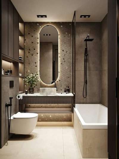 Bathroom, Lighting Designs by Interior Designer Kajal Rajput, Delhi | Kolo