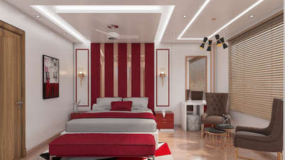 master bed room 3d design