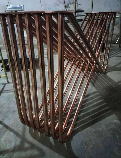 stainless steel console with rosegold pu pvd