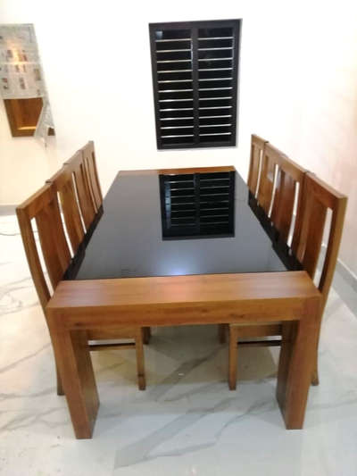 Glass top wooden dining table

chair starting at 1500/-
table with out glass 8000/-
(price depent on wood,size and model)
 #woodentable  #glasstop  #DiningChairs  #woodenchair  #forest  #acacia