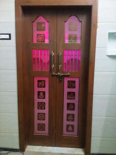 Pooja rooms wooden doors