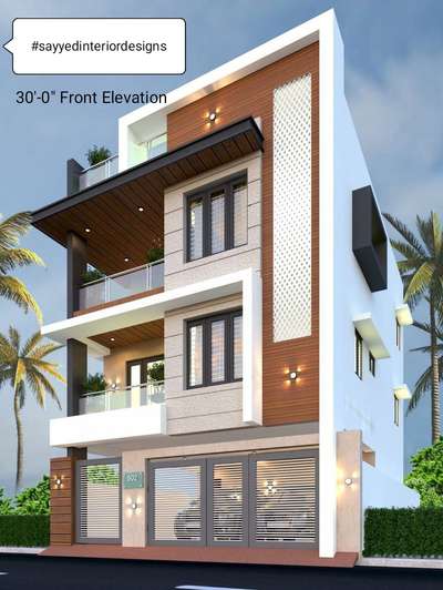 30 feet front elevation design 
30 फीट फ्रंट एलिवेशन डिज़ाइन ₹₹₹
#sayyedinteriordesigns  #sayyedinteriordesigner  #ElevationDesign  #exteriordesigns  #30feetfront