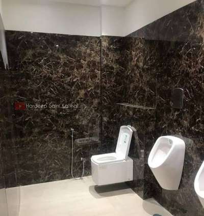 uv marble sheet in Bathroom By HSK Home Decor #hardeepsainikaithal  #kaithal  #Haryana  #trendingdesign  #trendingnow  #trendinghomedecor  #InteriorDesigner  #inyeriordesign  #delhi  ##chandigarh
