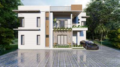 A simple contemporary residence. #renders #exteriordesigns #ContemporaryDesigns