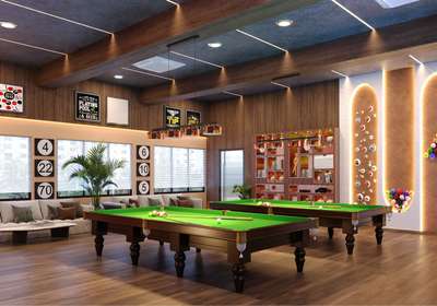 Billiards room design. 
Design by Krystal design studio team. 
City- Indore. ( Army kent).
