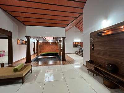 living area  #LivingroomDesigns  #LivingRoomDecoration  #cortyard  #nalukettveddu