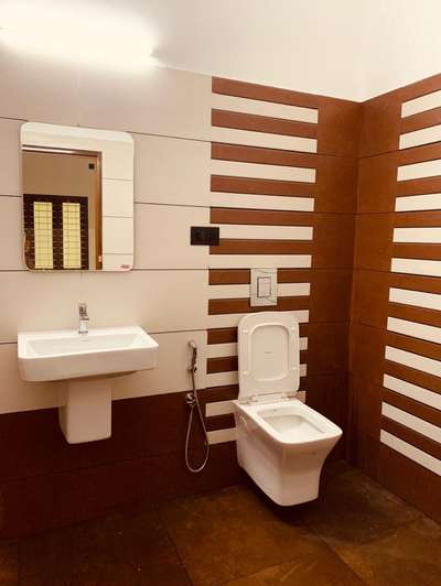 Bathroom combo from Kohinoor
client : Jeeva Changanacherry
somany Marina wall hung
Grohe half frame con tank and plate 
parryware Sutra basin with pedestal
2*1 tiles from toronto
 #clientdiaries 
#Architect 
#BathroomDesigns