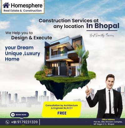 construction krwana hai kisi ko with material bhopal indore mein toh contact