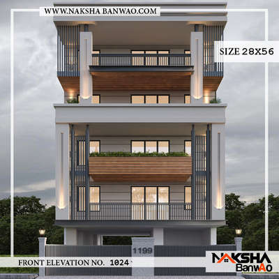 Running project #Neemrana Raj.
Elevation Design 28x56
#naksha #nakshabanwao #houseplanning #homeexterior #exteriordesign #architecture #indianarchitecture
#architects #bestarchitecture #homedesign #houseplan #homedecoration #homeremodling  #Neemrana #decorationidea #Neemranaarchitect

For more info: 9549494050
Www.nakshabanwao.com