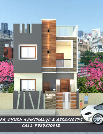 20 X 50 Elevation Work At Khategav Dewas 
Mr Pritam Ji Yadav
 #elevation  #walkthrough  #exteriordesigns  #HouseDesigns  #HouseConstruction