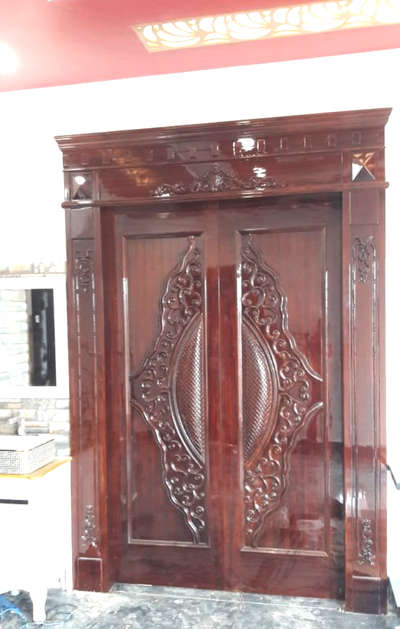wooden carved door ##