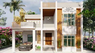 Residence for Manoj - Thripunithura 

 #3d #rendering #homedesigners
 #renderingservices  #exteriordesigns #ElevationHome