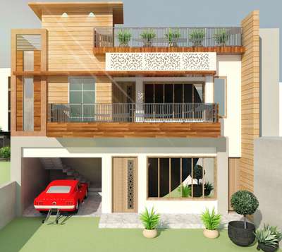 HOUSE EXTERIOR DESIGN 
CONTACT US
 #3D_ELEVATION #ElevationDesign #ElevationHome #exterior_Work 
#FloorPlans #planning #InteriorDesigner #HouseConstruction