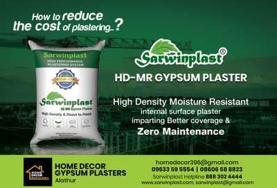 sarwinplast hd-mr gypsum plastering
ph:9633595554