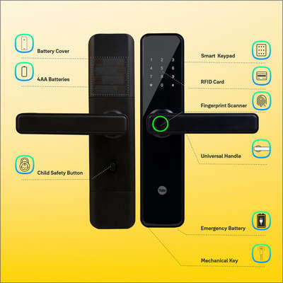 *Smart Door Lock*
All varieties available for main door lock to wardrobe locks and lockers