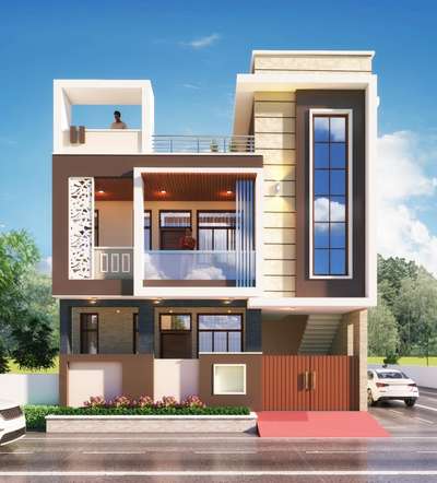 villa elevation  #ElevationDesign  #HouseDesigns  #villa_design  #HomeDecor  #frontElevation  #modernhouse  #exteriordesigns  #3d  #3drendering  #3drender