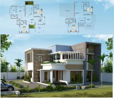*Architectural design package*
Ground floor plan + First floor plan +3d view +set outing + estimate